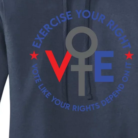 Cool Election Vote Like Your Rights Depend On It Women's Pullover Hoodie