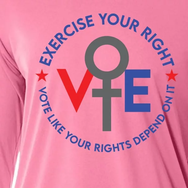 Cool Election Vote Like Your Rights Depend On It Cooling Performance Long Sleeve Crew