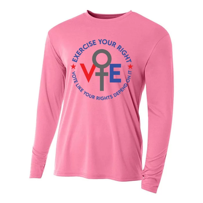 Cool Election Vote Like Your Rights Depend On It Cooling Performance Long Sleeve Crew