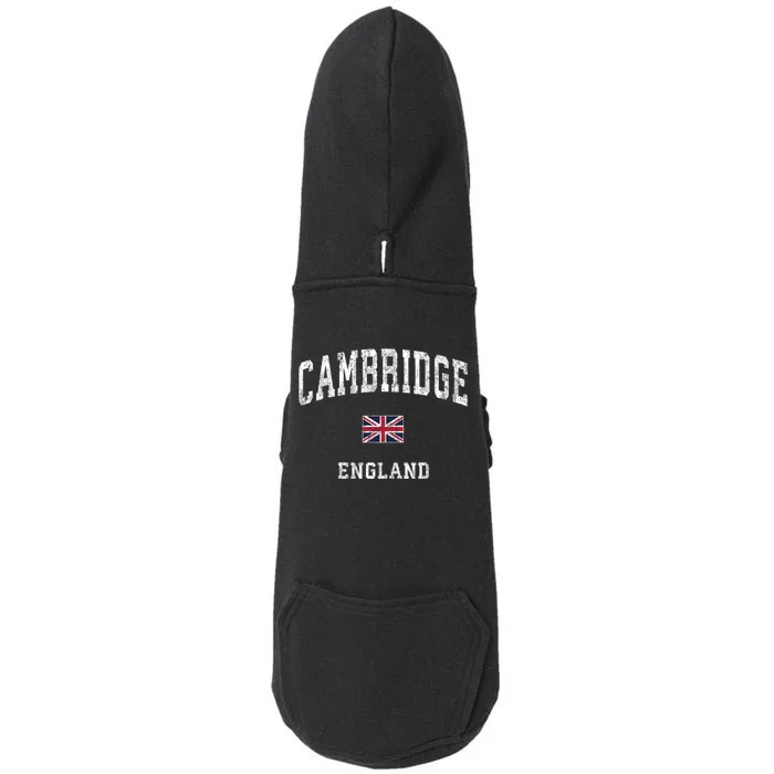 Cambridge England Vintage Athletic Sports Design Doggie 3-End Fleece Hoodie