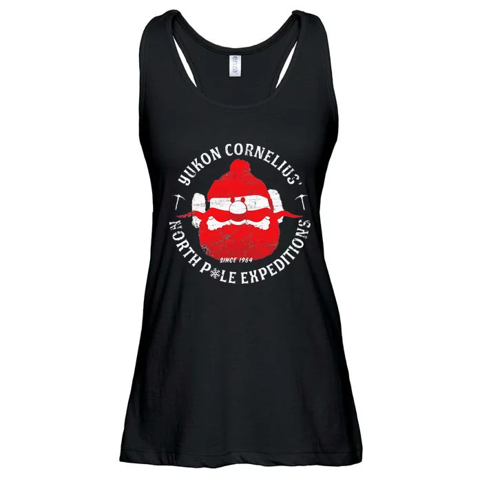 Christmas Explorer Vintage Throwback Cartoon Ladies Essential Flowy Tank