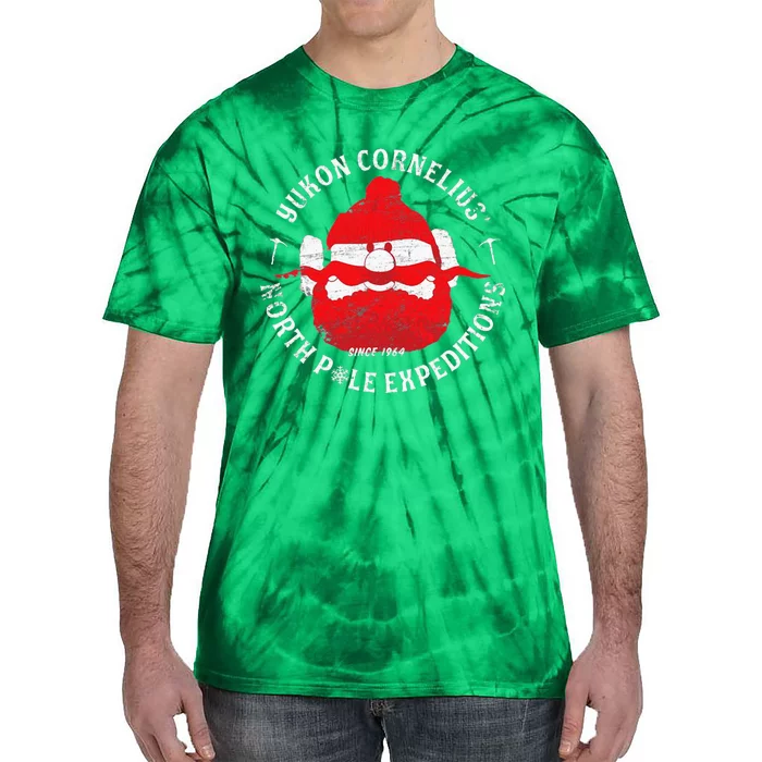 Christmas Explorer Vintage Throwback Cartoon Tie-Dye T-Shirt