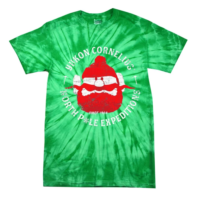 Christmas Explorer Vintage Throwback Cartoon Tie-Dye T-Shirt