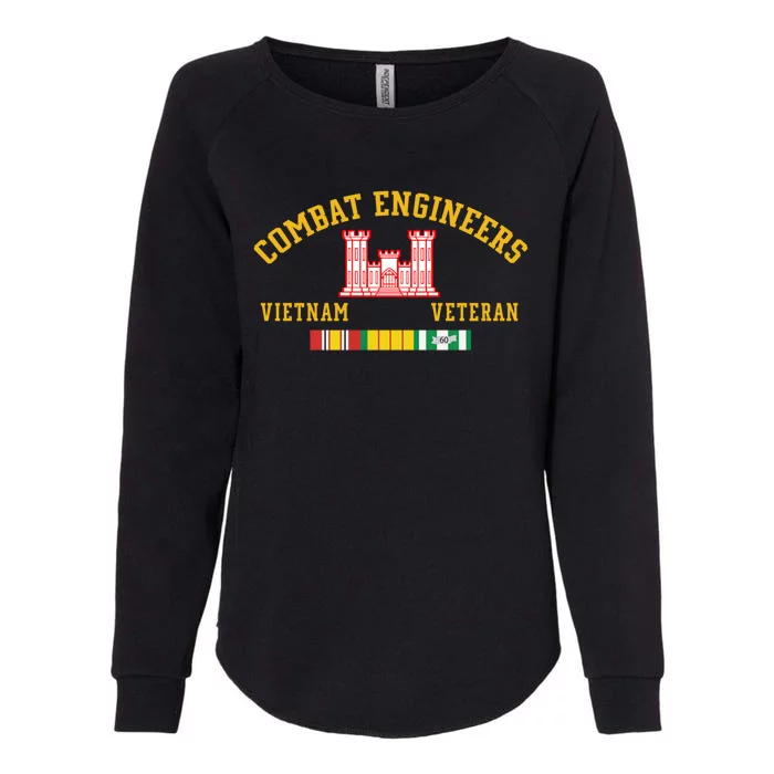 Combat Engineers Vietnam Veteran Veterans Day Xmas Funny Gift Womens California Wash Sweatshirt