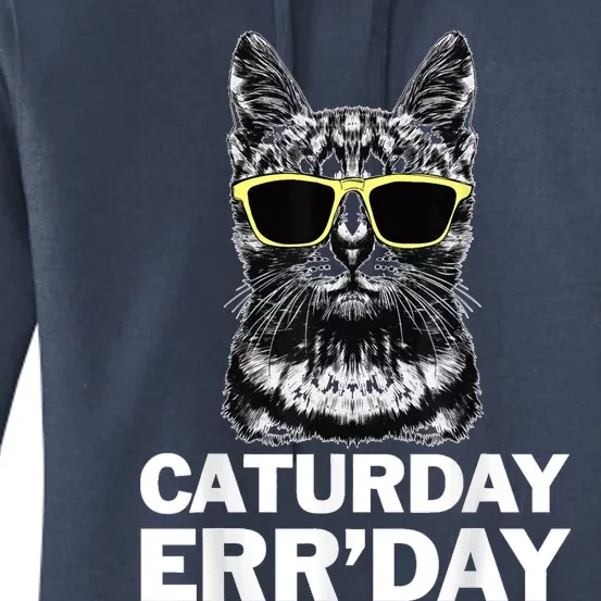 Caturday ErrDay With Sunglasses Women's Pullover Hoodie