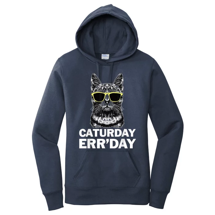 Caturday ErrDay With Sunglasses Women's Pullover Hoodie