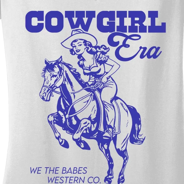 Cowgirl Era We The Babes Western Co Women's V-Neck T-Shirt