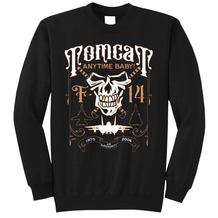 Classic F 14 Tomcat Military Fighter Jet Skull Sweatshirt