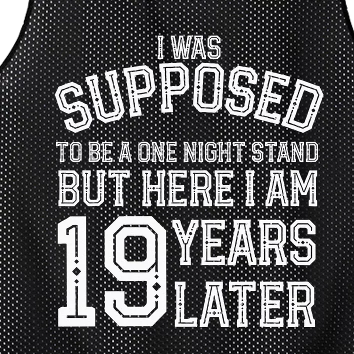 Couples Funny 19th 19 Year Anniversary Husband Wife Mesh Reversible Basketball Jersey Tank