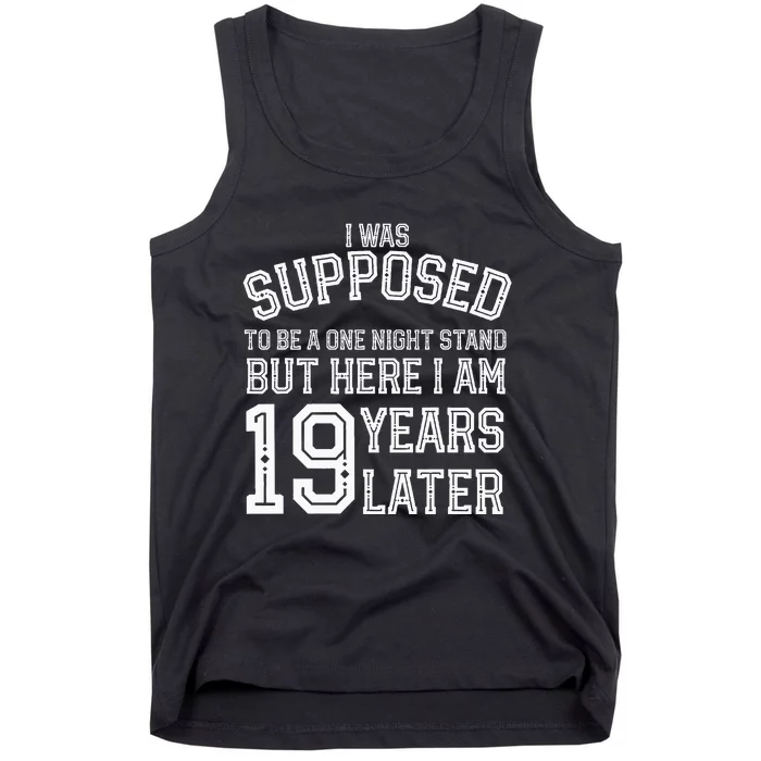 Couples Funny 19th 19 Year Anniversary Husband Wife Tank Top