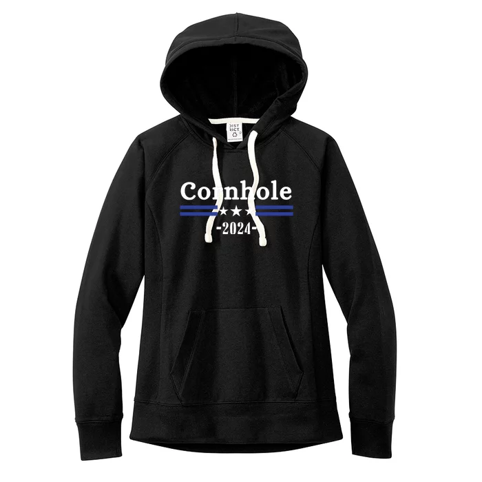 Cornhole Funny 2024 Election Women's Fleece Hoodie