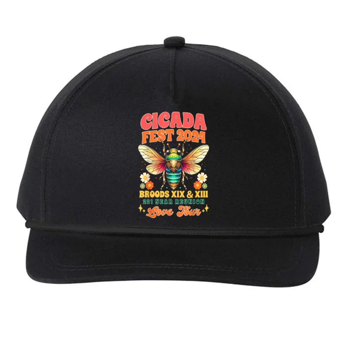 Cicada Fest 2024 Broods Xix & Xiii Entomology Cicada Lover Gift Snapback Five-Panel Rope Hat