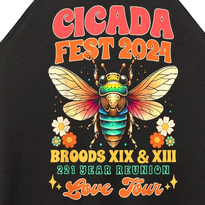 Cicada Fest 2024 Broods Xix & Xiii Entomology Cicada Lover Gift Women’s Perfect Tri Rocker Tank