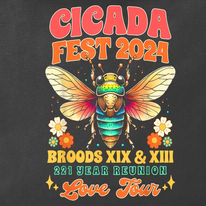 Cicada Fest 2024 Broods Xix & Xiii Entomology Cicada Lover Gift Zip Tote Bag