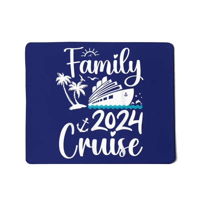 Cruise Family 2024 Squad Vacation Matching Family Group Mousepad