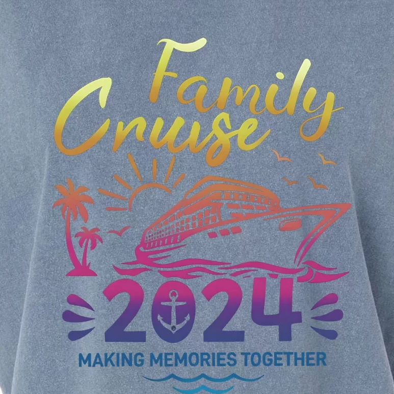 Cruise Family 2024 Making Memories Together Matching Family Garment-Dyed Women's Muscle Tee