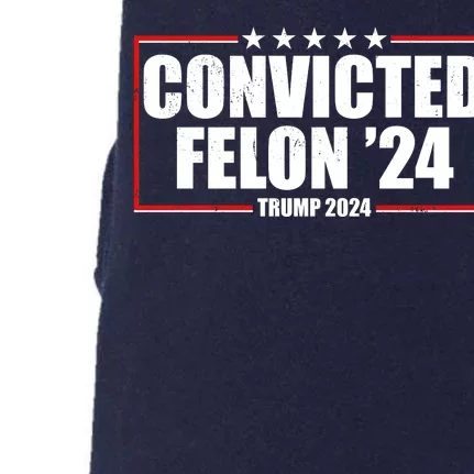 Convicted Felon 24 Trump 2024 Doggie 3-End Fleece Hoodie