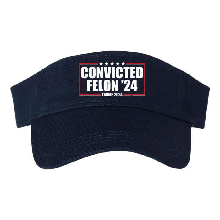 Convicted Felon 24 Trump 2024 Valucap Bio-Washed Visor