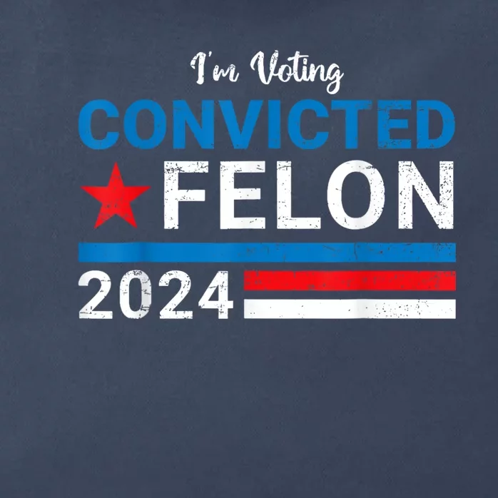 Convicted Felon 2024 Zip Tote Bag