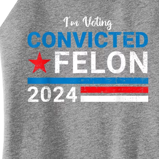 Convicted Felon 2024 Women’s Perfect Tri Rocker Tank