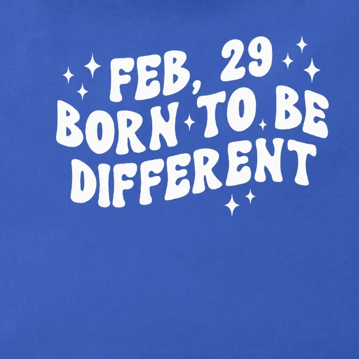 Cute Feb 29 Born To Be Different Leap Day Birthday Leap Year Zip Tote Bag