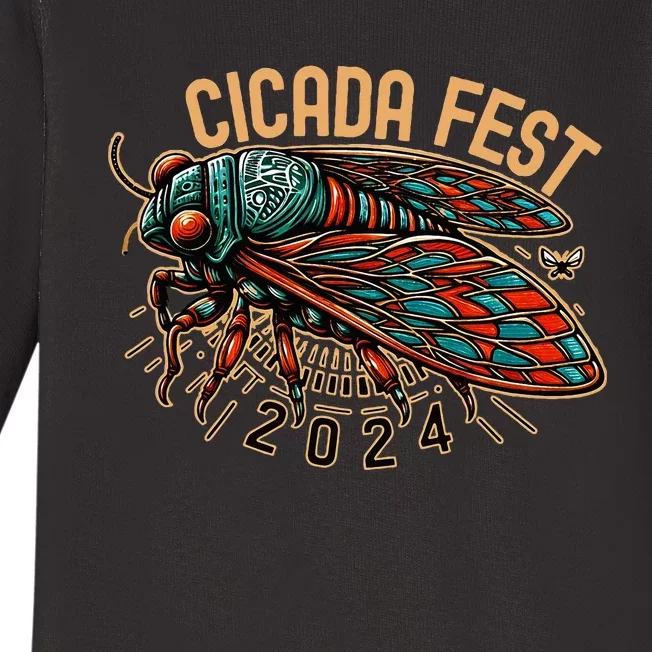 Cicada Fest 2024 Baby Long Sleeve Bodysuit