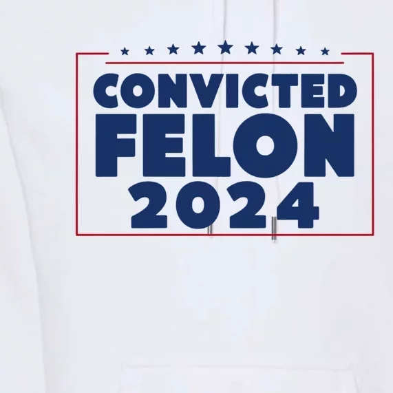 Convicted Felon 2024 Premium Hoodie