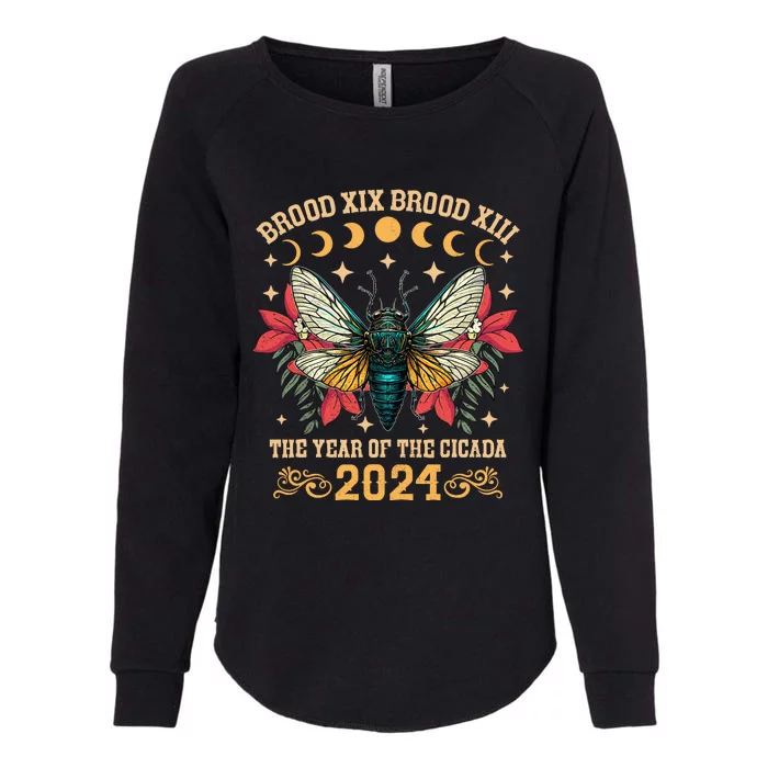 Cicada Fest 2024 Year Of The Cicada Cool Product Womens California Wash Sweatshirt