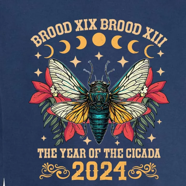 Cicada Fest 2024 Year Of The Cicada Cool Product Garment-Dyed Sweatshirt