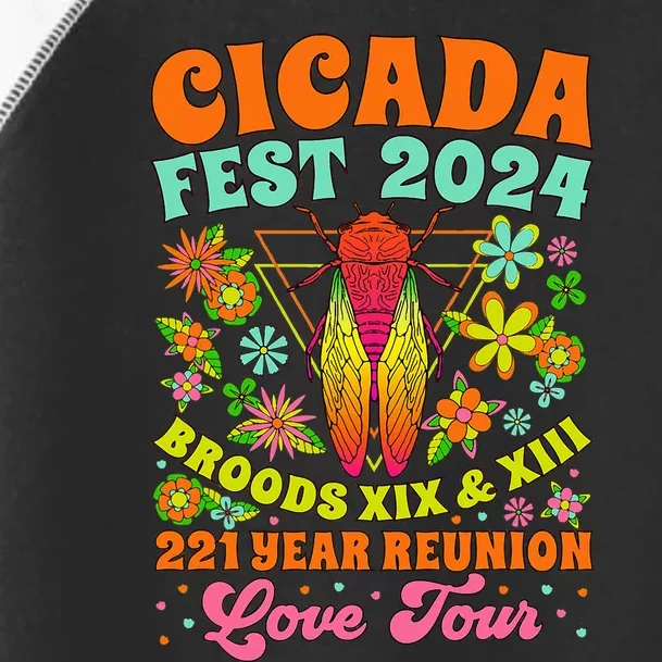 Cicada Fest 2024 Reunion Invasion Brood Xiii Xix Toddler Fine Jersey T-Shirt