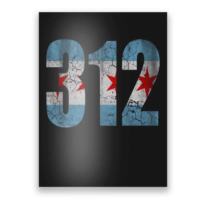 Chicago Flag 312 Poster