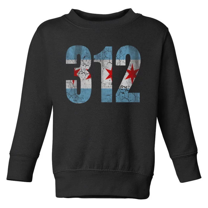 Chicago Flag 312 Toddler Sweatshirt