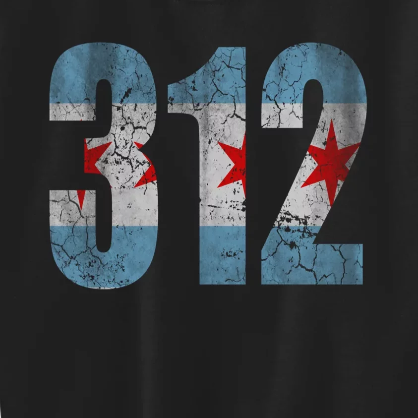 Chicago Flag 312 Kids Sweatshirt