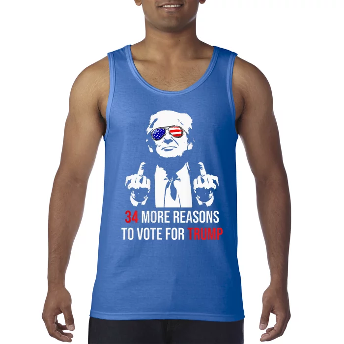 Convicted Felon 34 More Reasons To Vote For Trump Tank Top