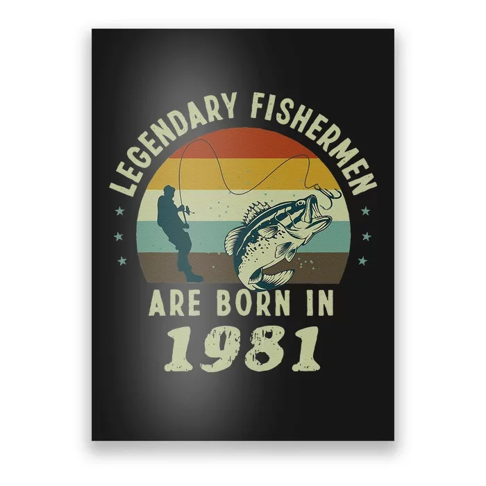 TeeShirtPalace | Cute Funny 40th Birthday Fishing Gift For 40 Year Old  Fishermen Poster