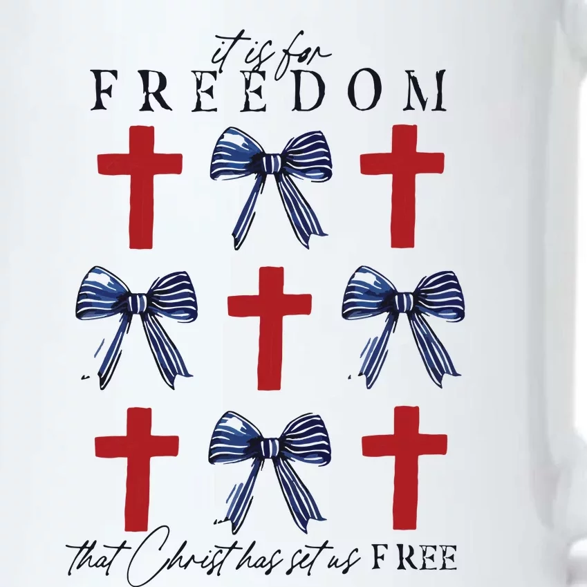 Christian Freedom 4th Of July Black Color Changing Mug