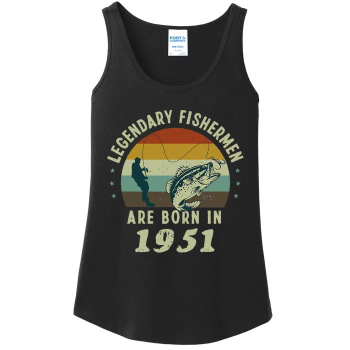 Cute Funny 70th Birthday Fishing Gift For 70 Year Old Fishermen Ladies Essential Tank