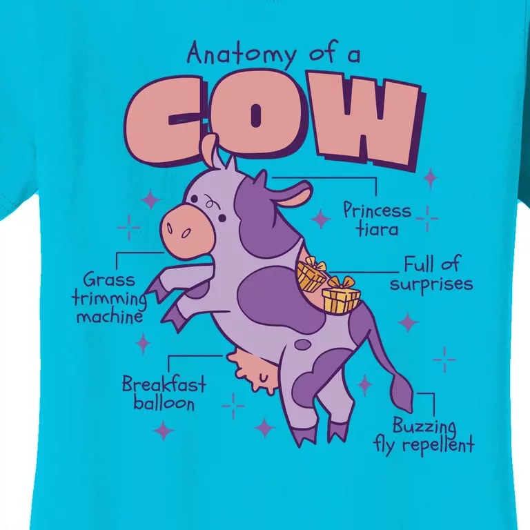 Cow Funny Anatomy Women's T-Shirt