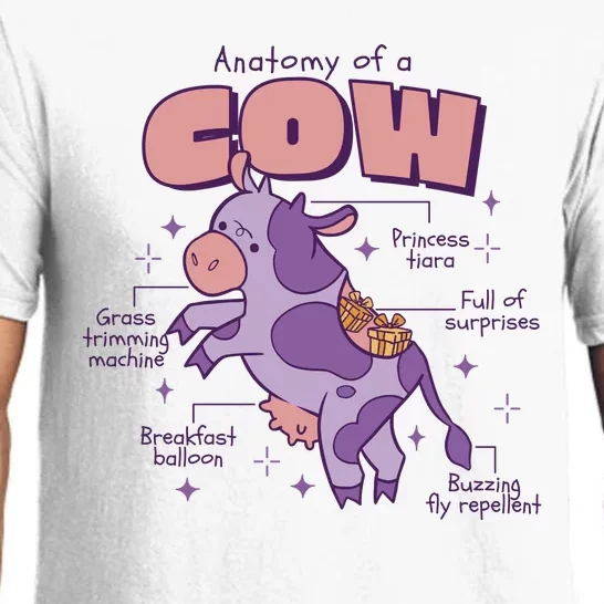 Cow Funny Anatomy Pajama Set