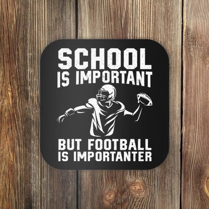 Cute Football Art For American Football Player Coaster