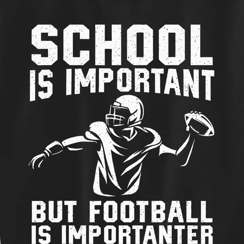 Cute Football Art For American Football Player Kids Sweatshirt