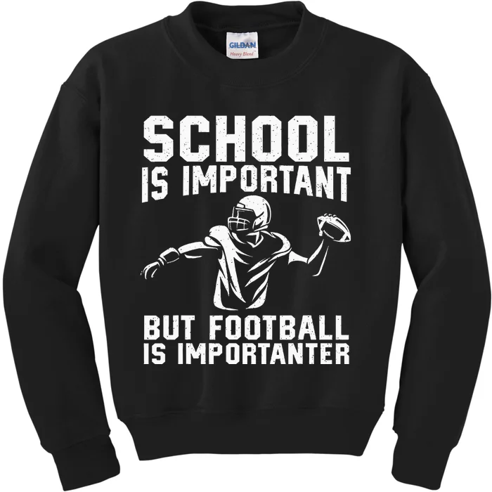 Cute Football Art For American Football Player Kids Sweatshirt