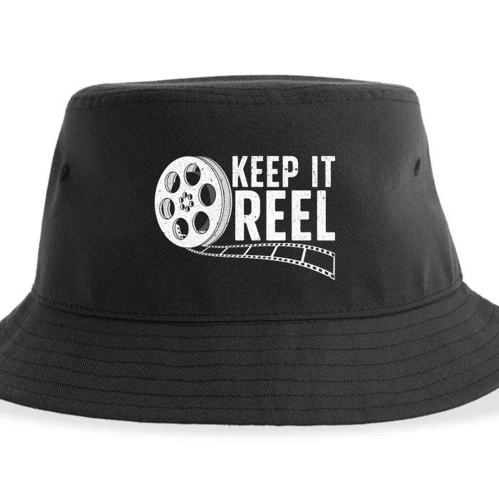 Cool Filmmaker Art For Men Women Movie Film Maker Keep Reel Sustainable Bucket Hat