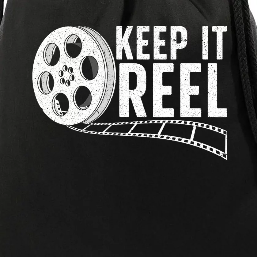 Cool Filmmaker Art For Men Women Movie Film Maker Keep Reel Drawstring Bag