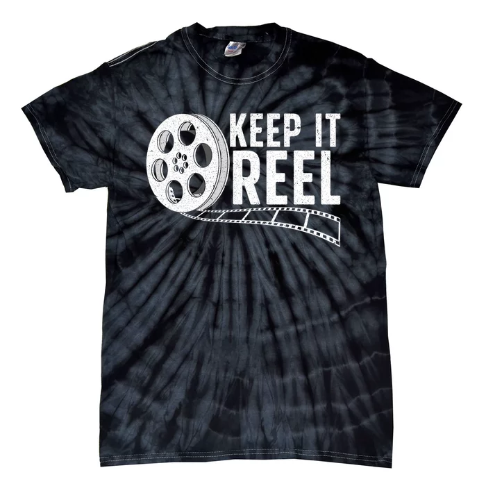 Cool Filmmaker Art For Men Women Movie Film Maker Keep Reel Tie-Dye T-Shirt