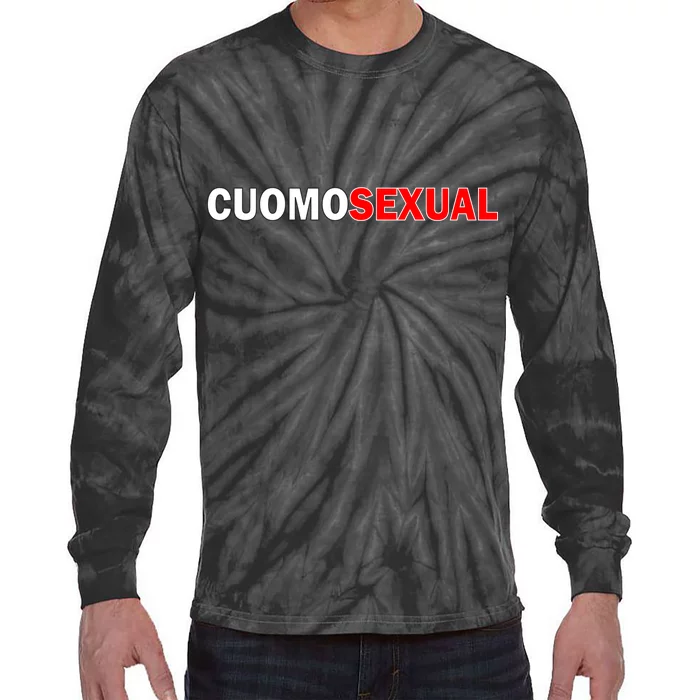 CuomoSexual Funny Anti Andrew Cuomo Tie-Dye Long Sleeve Shirt