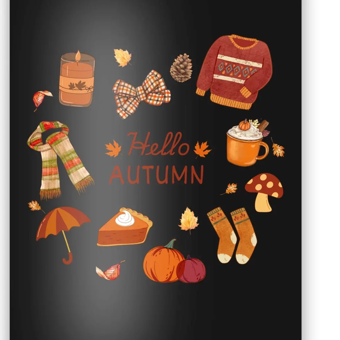 Cute Fall Autumn Little Things Retro Fall Hello Autumn Poster