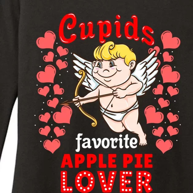 Cupids Favorite Apple Pie Lover Valentines Day Gift Womens CVC Long Sleeve Shirt