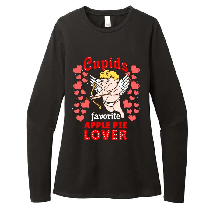 Cupids Favorite Apple Pie Lover Valentines Day Gift Womens CVC Long Sleeve Shirt