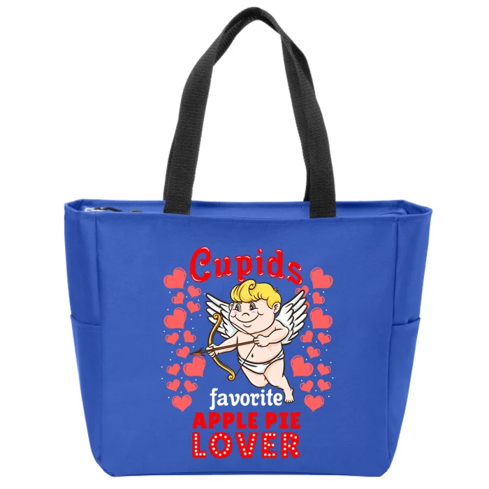 Cupids Favorite Apple Pie Lover Valentines Day Gift Zip Tote Bag